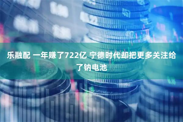 乐融配 一年赚了722亿 宁德时代却把更多关注给了钠电池