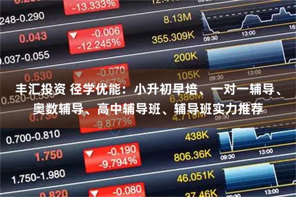 丰汇投资 径学优能：小升初早培、一对一辅导、奥数辅导、高中辅导班、辅导班实力推荐
