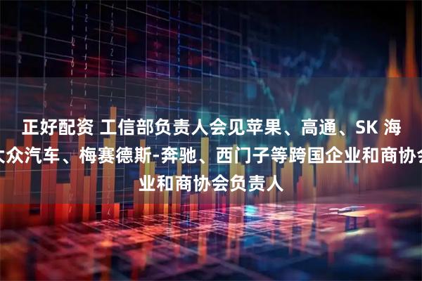 正好配资 工信部负责人会见苹果、高通、SK 海力士、大众汽车、梅赛德斯-奔驰、西门子等跨国企业和商协会负责人