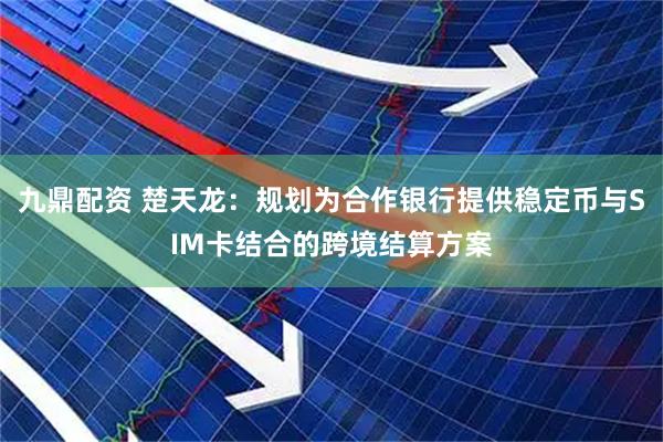 九鼎配资 楚天龙：规划为合作银行提供稳定币与SIM卡结合的跨境结算方案