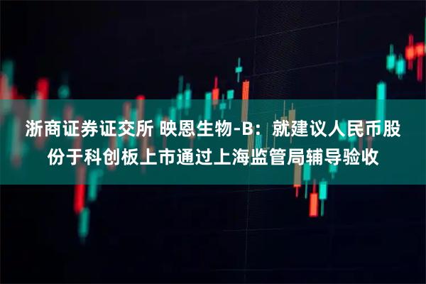 浙商证券证交所 映恩生物-B：就建议人民币股份于科创板上市通过上海监管局辅导验收